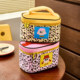 High-end large-capacity partitioned cosmetic bag