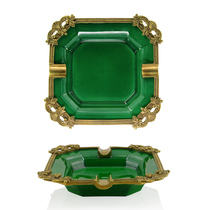 Eurostyle Ancestral Mother Green Ceramic Cigar Ashtrays Upscale Luxury Villa Living Room Tea Table Smoke Vat Office Smoke Disc