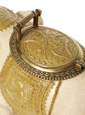 欧式风陶瓷电视柜吉祥新居礼摆件