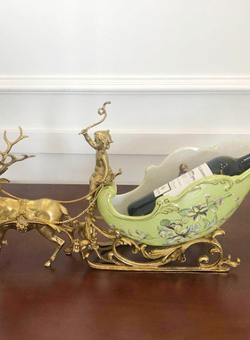 欧式风客厅玄关奢华高档红酒架