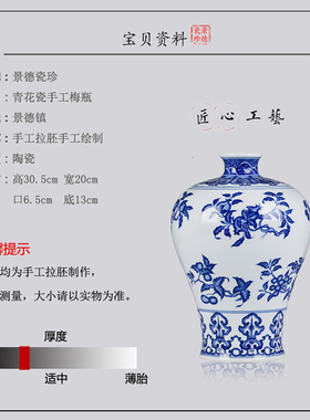 景德镇陶瓷器新中式玄关电视柜