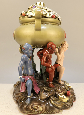 黄铜招财纳福明清古典家居办公室