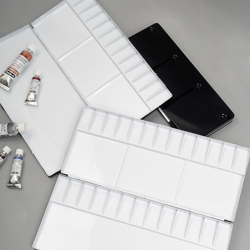 Holbein荷尔拜因 铝制水彩调色盘画板13/26/30/35/39格调色盒,淘宝优惠券,粉丝福利购,淘宝优惠卷