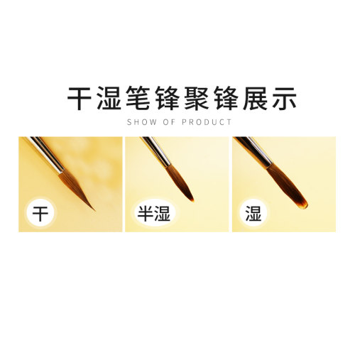 法国拉斐尔Raphael貂毛长锋尖头圆头水彩画笔勾线笔水粉画笔 8413 - 图0