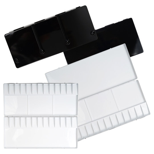 Holbein荷尔拜因 铝制水彩调色盘画板13/26/30/35/39格调色盒