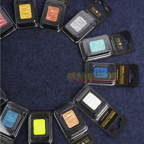 德国SEMA FINETEC方泰克变色龙固体水彩珠光金属色宝石色系传奇色 - 图2