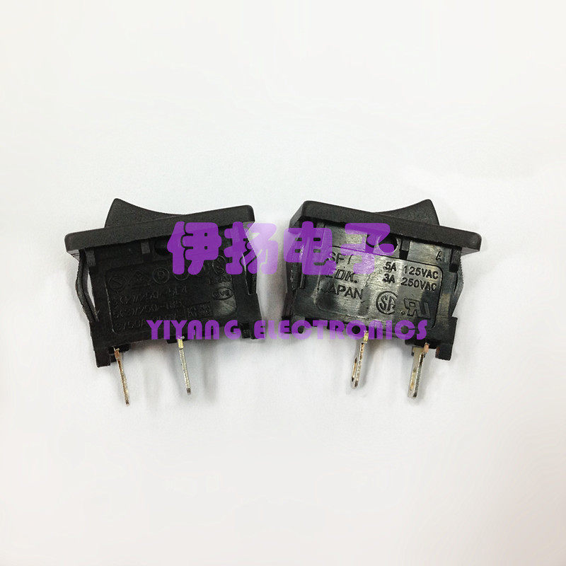 日本EDK原装进口船型开关 SF系列 2脚2档 KCD1款 21X15 带-O标识 - 图0