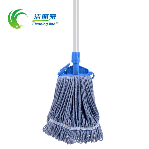 洁丽来可拆洗湿拖把 铝杆拖把家用水拖把 商用棉线拖把可夹布 - 图3