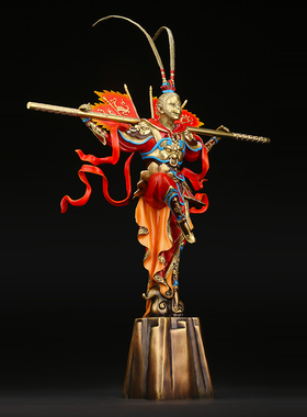 吉善堂斗战凯旋齐天大圣全铜摆件