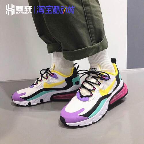 Nike/耐克 Air Max 270 REACT 男女气垫缓震休闲运动跑步鞋AT6174 - 图2