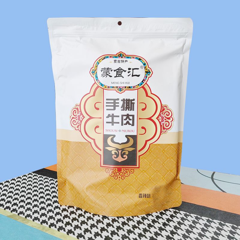 包邮新品蒙食汇手撕牛肉内蒙特产480g/280g1号牧场零食送礼办公室-图1