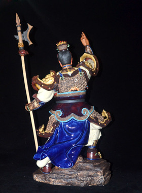 石湾公仔武将学校前台大厅摆件