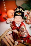 Платье, летняя тонкая одежда для мальчика для мальчиков, детское ханьфу, наряд на выход, китайский стиль