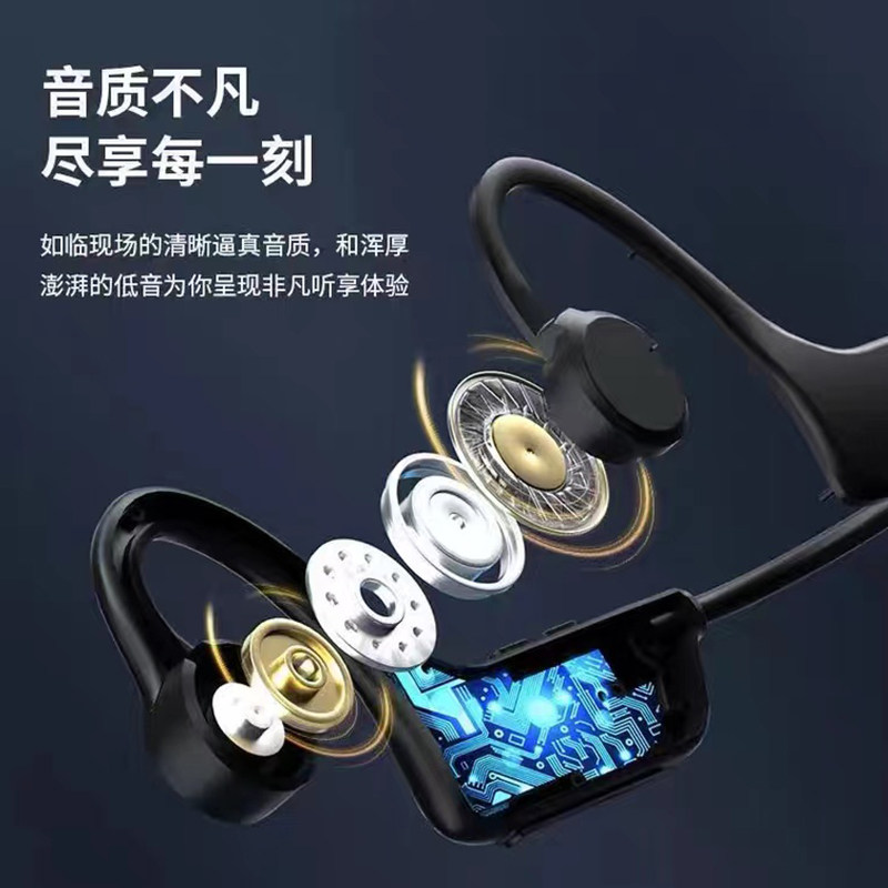 骨声云传导不入耳无线可插卡男耳机 幽炫数码蓝牙耳机