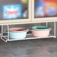 Умывальник 脸盆收纳架浴室柜下盆子置物架壁挂式卫生间新款洗脸盆架子免打孔