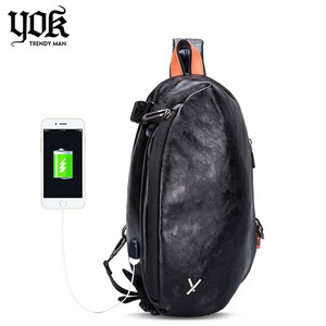 yok胸包男新款单肩包斜挎韩版潮休闲小背包腰包学生运动男包潮牌