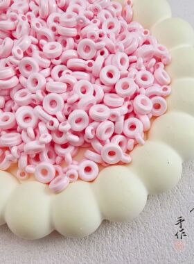 三通高饱和亚克力烤漆百搭隔珠diy串珠手机链钥匙扣包挂饰品配件