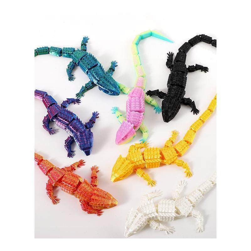 3D打印磁吸蜥蜴冰箱贴儿童布景玩具道具模型摆件关节可动仿真动物,淘宝优惠券,粉丝福利购,淘宝优惠卷