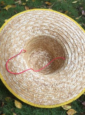 大草帽防晒休闲户外农民大帽檐
