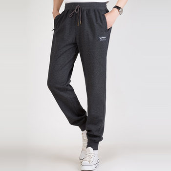 ກາງເກງກິລາຜູ້ຊາຍ trousers ພາກຮຽນ spring ແລະ summer ຜູ້ຊາຍ pencil pants ຜູ້ຊາຍຝ້າຍ casual pants ວ່າງຂະຫນາດໃຫຍ່ sweatpants ໄຂມັນ elastic pants