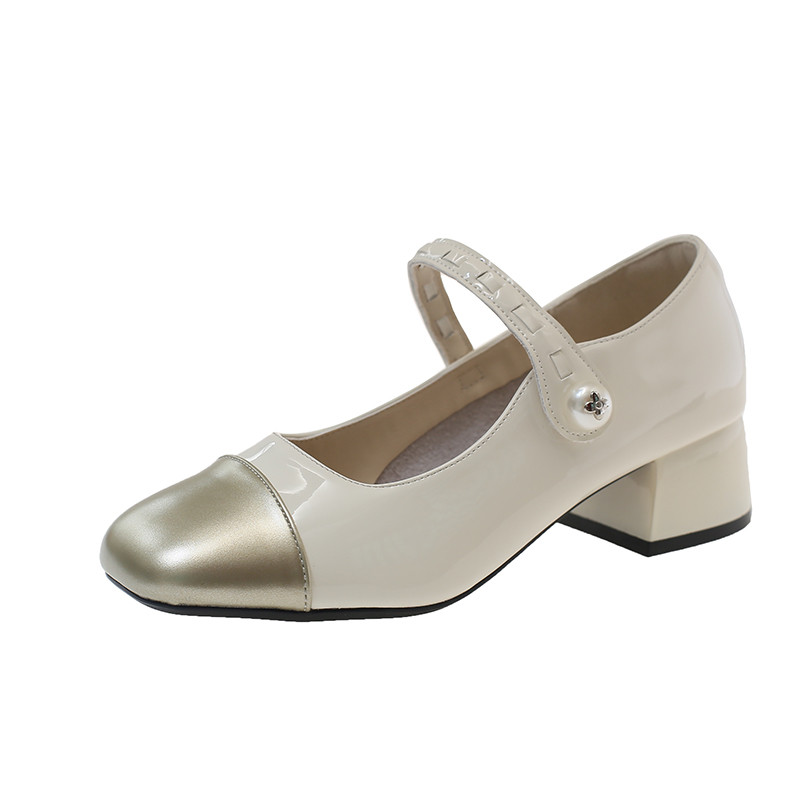 法式小香风粗跟玛丽珍女鞋2026春秋新款百搭气质温柔风中跟单鞋女,淘宝优惠券,粉丝福利购,淘宝优惠卷