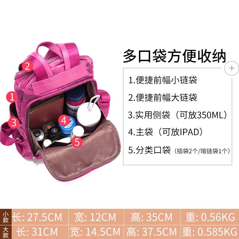 诗蔚2020新款时尚帆布旅游双肩包 诗蔚箱包双肩背包