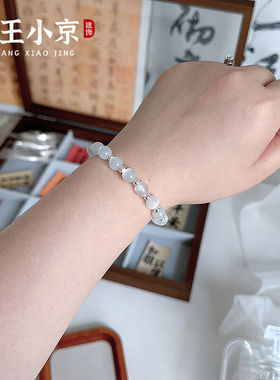 猫眼石小清新百搭银手链