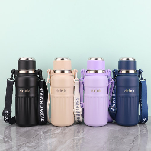 大容量保温杯316不锈钢双饮吸管直饮运动水壶便携户外男女学生杯 - 图2