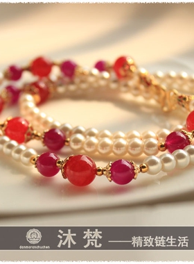 泰国佛牌蝴蝶象神珍珠项链