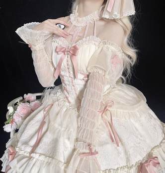 ສາວ Alice ຕົ້ນສະບັບໃຫມ່ Lolita cross girl ballet skirt doll Lolita halter dress