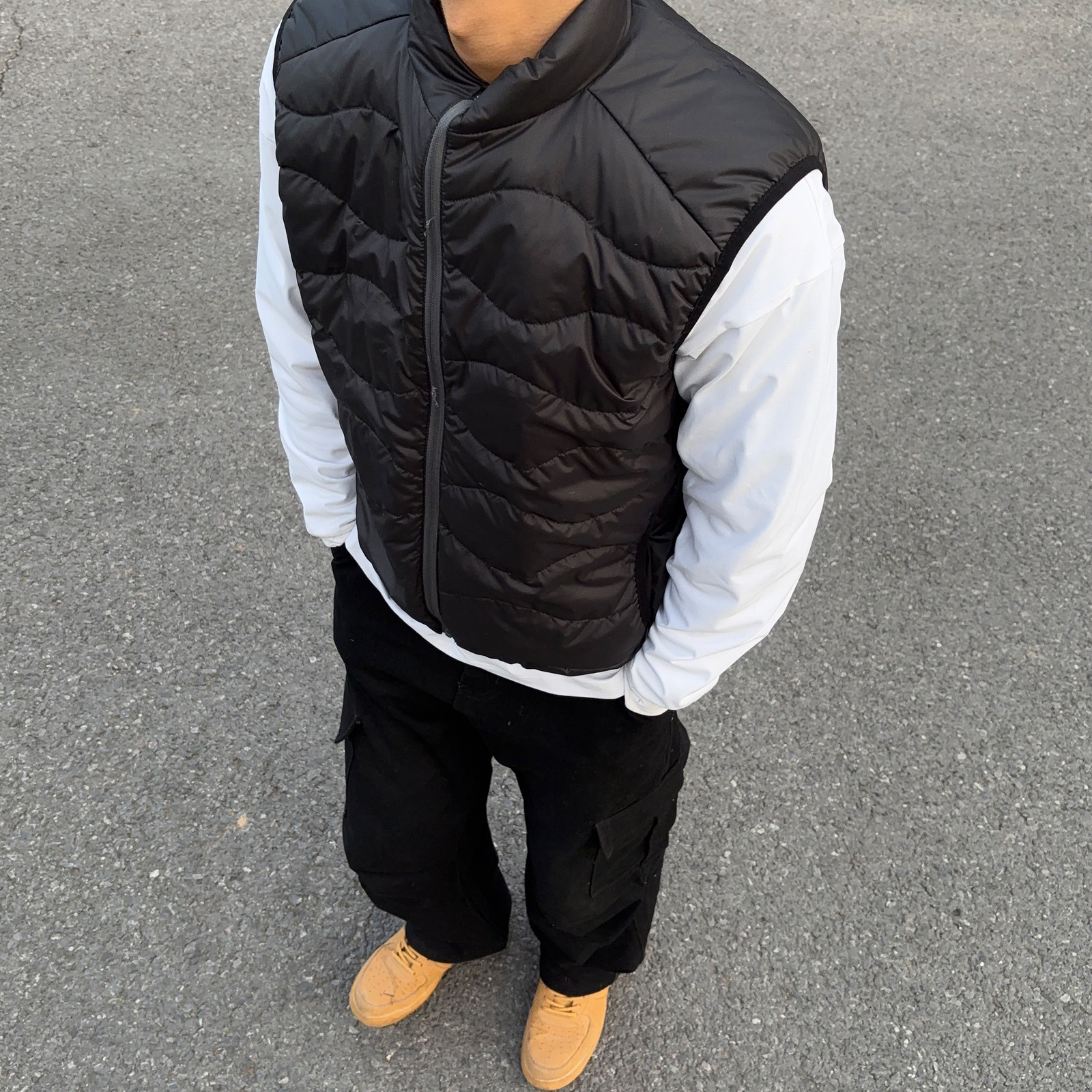 UNCLEBLUE90白鸭绒山系情侣轻薄羽绒背心潮牌拼色轻量化羽绒马甲,淘宝优惠券,粉丝福利购,淘宝优惠卷