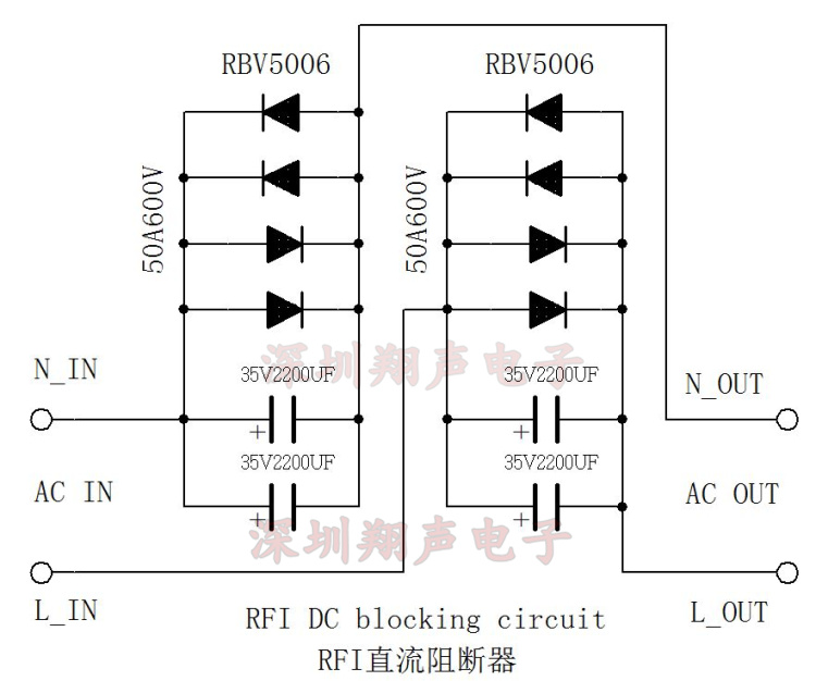 交流电源滤波器RFI直流阻断器隔断消除变压器共振声嗡嗡整流散件 - 图2