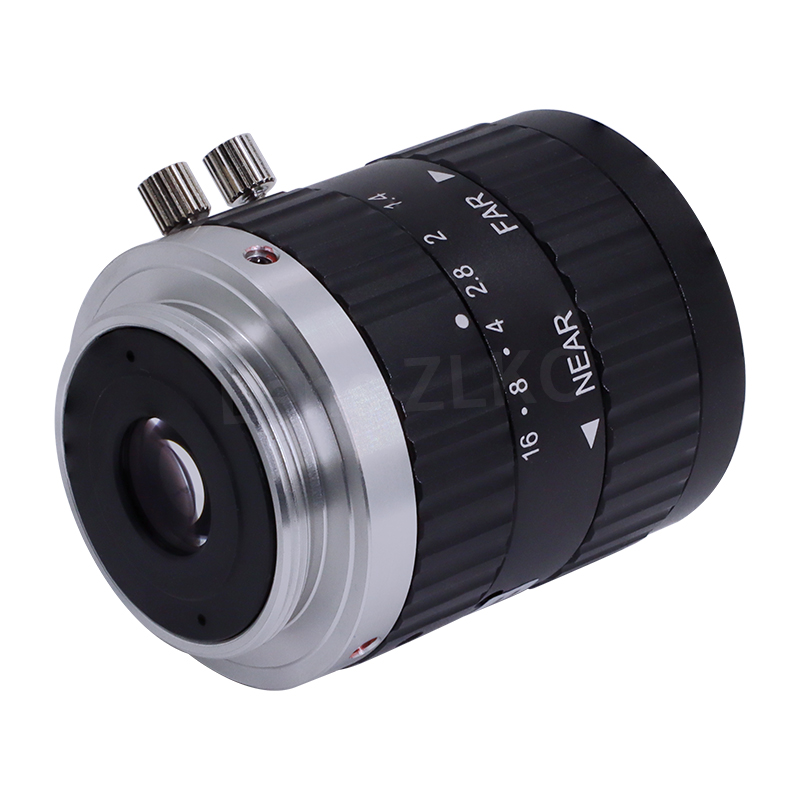 500万工业镜头6mm8mm16mm50mm低畸变C口F1.4光圈机器视觉相机镜头 - 图1