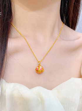 金店同款沙花丝萌吉蛇球吊