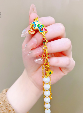 沙金999烧蓝珐琅爱心大象