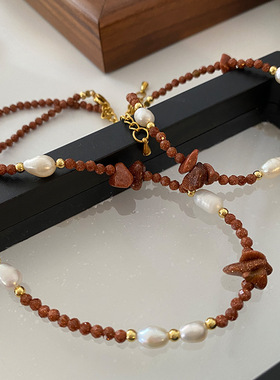 淡水珍珠项链民族风高级感