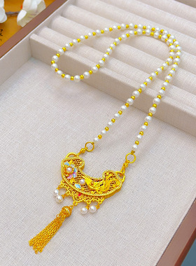 沙金999珐琅凤凰珍珠螺钿