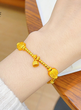 沙金999古法錾刻五路财神