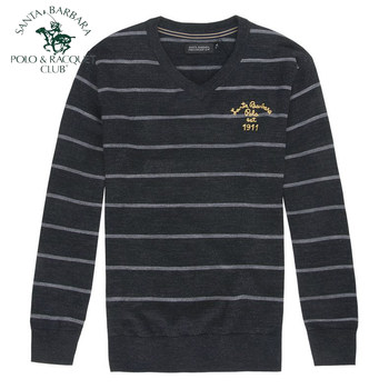 Saint Paul counter ທຸລະກິດຜູ້ຊາຍແບບ ທຳ ມະດາໃນລະດູໃບໄມ້ປົ່ງແລະລະດູ ໜາວ ເສື້ອຂົນສັດ V-neck ຄຸນນະພາບ sweater ຂະຫນາດໃຫຍ່ PW12KS205