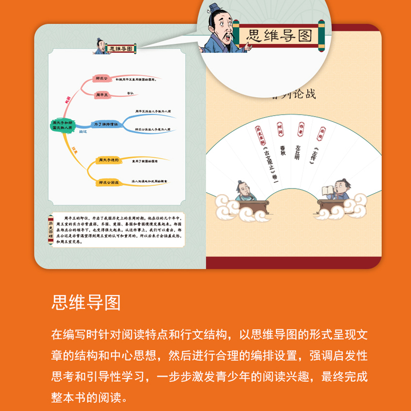 抖音同款】漫画版趣说古文观止正版全6册小学生版初中高中生写给青少年儿童版樊登推荐的注音版拼音新华书店孩子古问诗经国学经典-图2