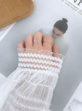 星月戒指女可爱女学生韩版简约