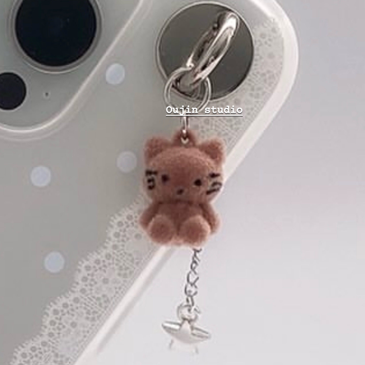 韩系ins风少女感可爱卡通猫咪粉波点蕾丝边适用iphone17/16promax/15pro/14/13苹果磨砂透白软壳手机保护套,淘宝优惠券,粉丝福利购,淘宝优惠卷