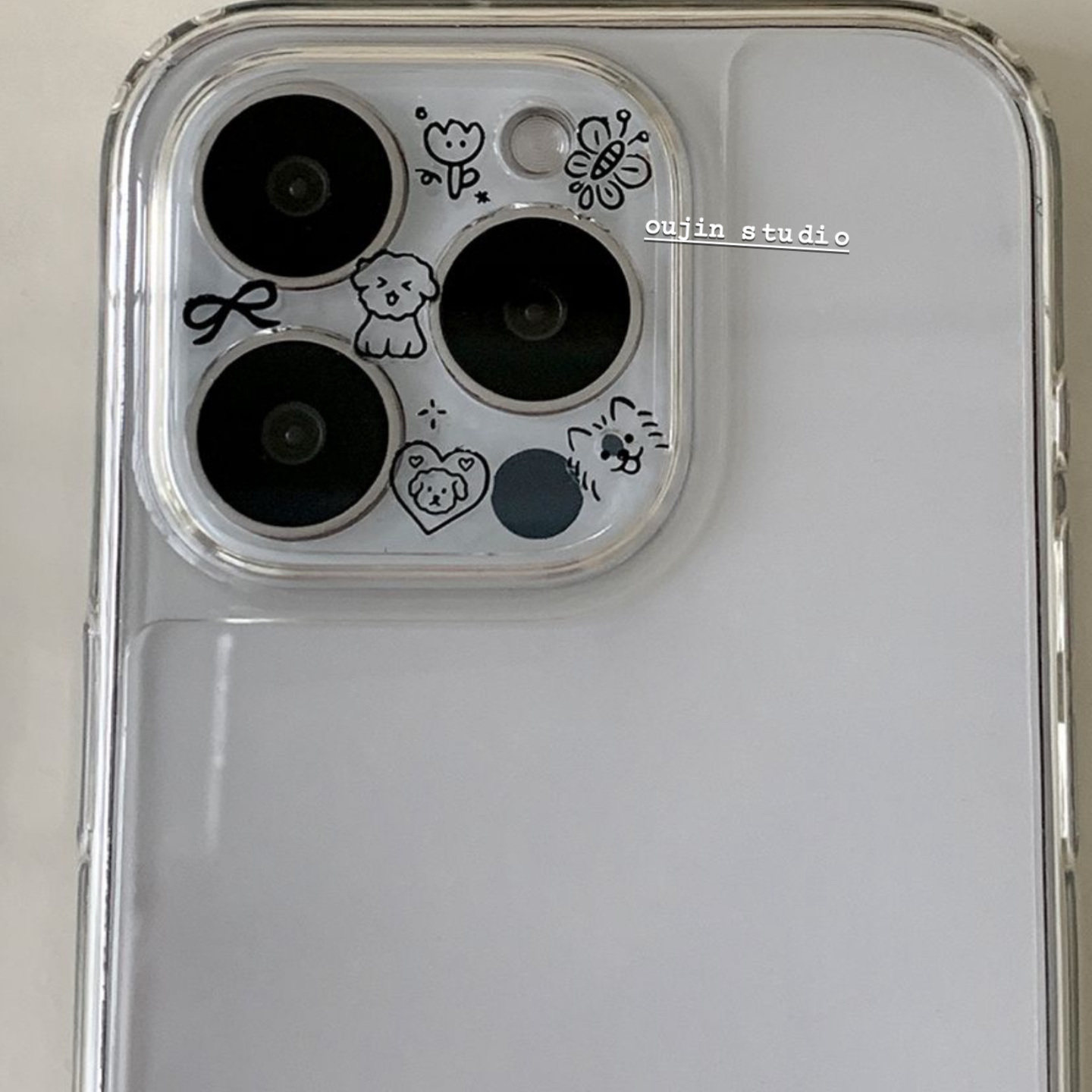 iPhone透明卡通狗狗贴纸苹果手机镜头保护膜可爱diy涂鸦装饰贴膜,淘宝优惠券,粉丝福利购,淘宝优惠卷