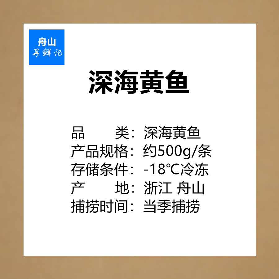 舟山大黄鱼新鲜鲜活冷冻半野生东海黄花鱼海捕深海鱼海鲜水产礼盒 - 图3