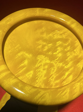 金丝楠木果盘圆盘水果盘瓜果盘实木家居摆件