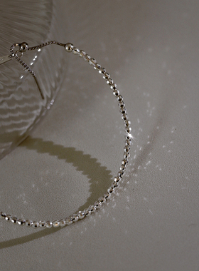 junjun自制超级爆闪925银手镯