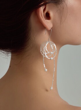 JUNJUNSTUDIO流苏耳环女高级感