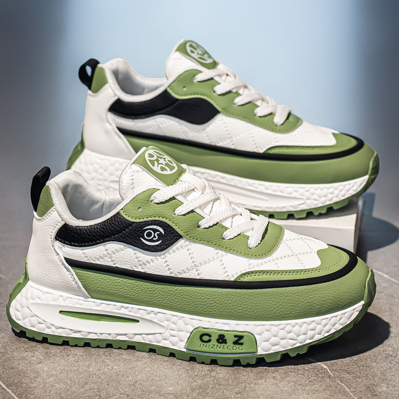 黑武士男鞋2026新款春季厚底增高老爹鞋学生皮面百搭运动休闲潮鞋,淘宝优惠券,粉丝福利购,淘宝优惠卷