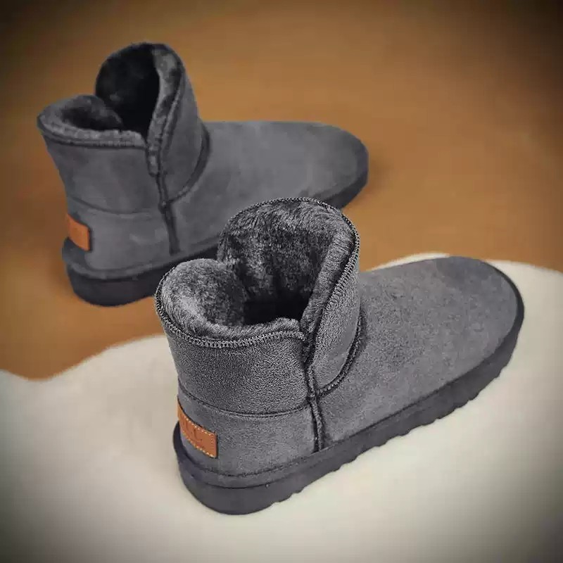 雪地靴男高帮加绒加厚防寒保暖棉鞋户外防滑防水情侣一脚蹬面包鞋,淘宝优惠券,粉丝福利购,淘宝优惠卷
