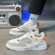 Men's shoes 2025 new autumn trendy sports and leisure flat shoes Korean version versatile work winter student white shoes